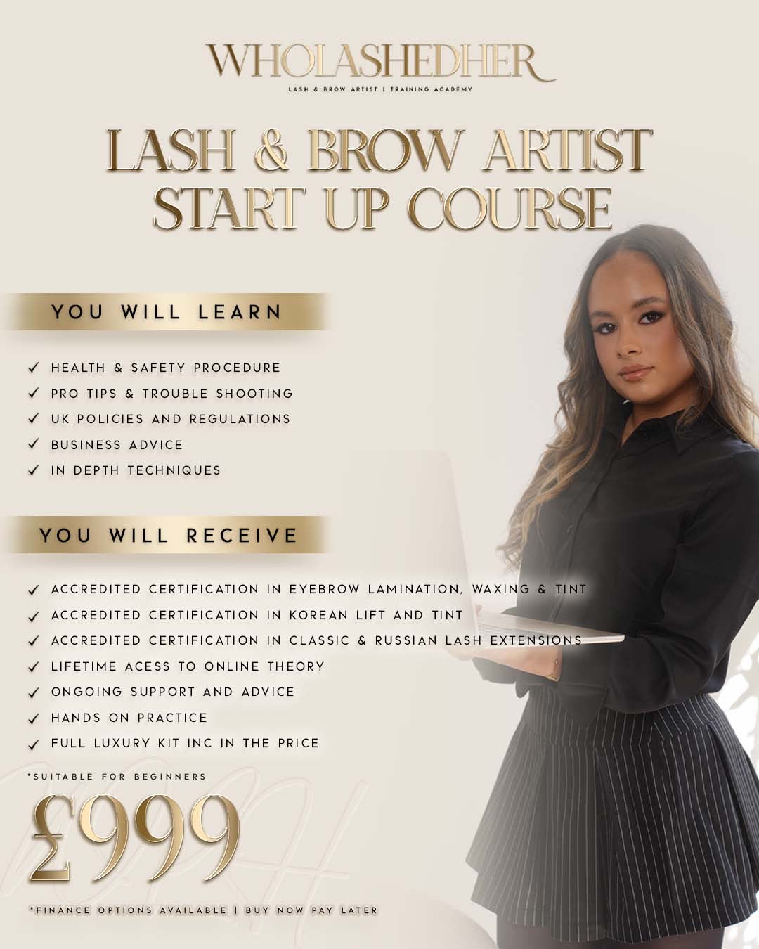 LASH & BROW ARTIST START UP PACKAGE